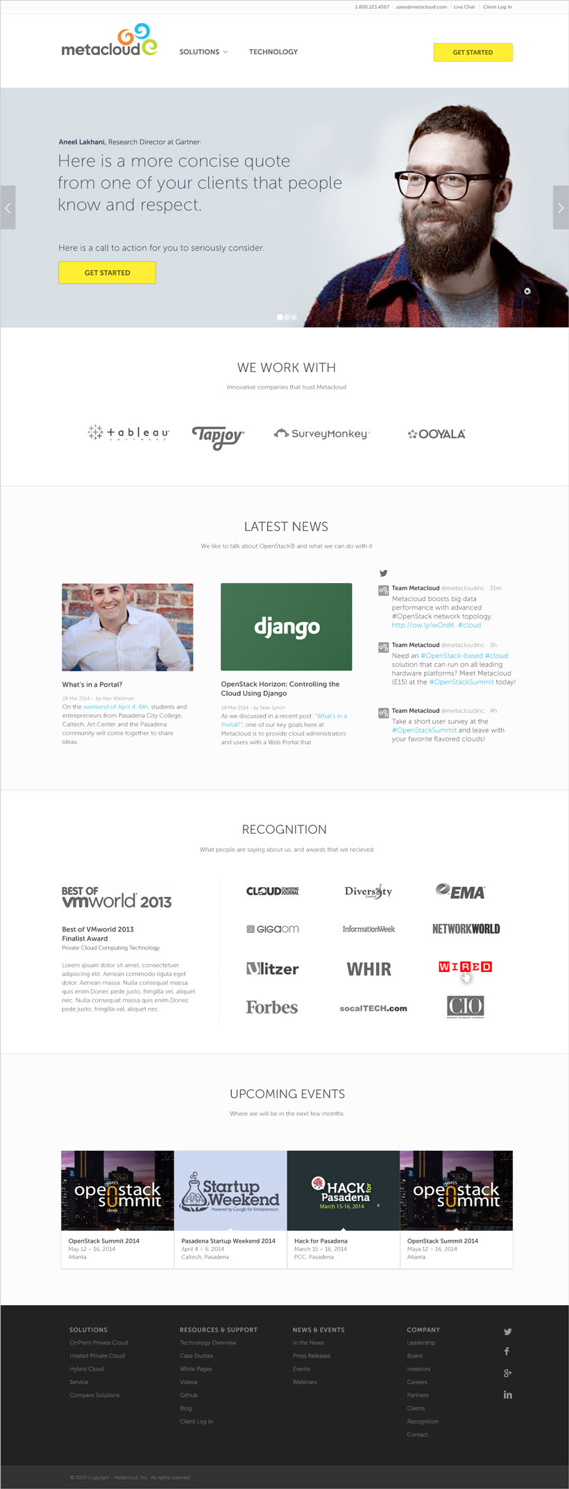 Marketing website