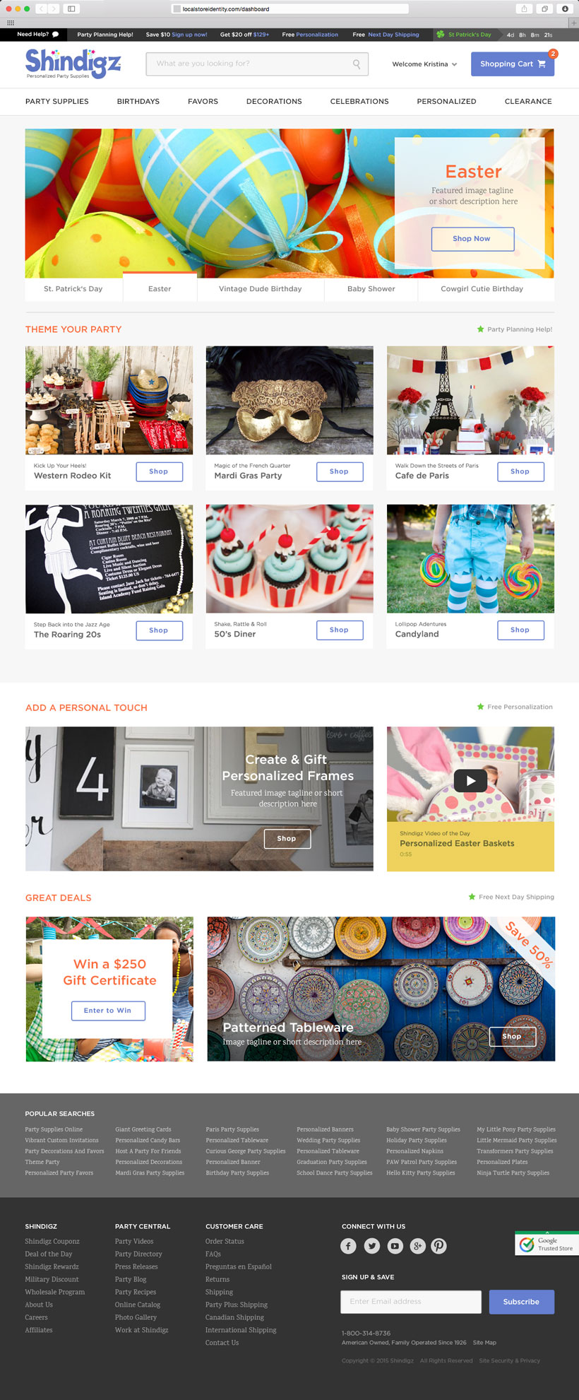 Category page
